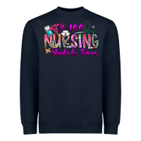 Navy 100 Nursing Students Teams Heavyweight Sweatshirt - CowhideDigitalArt