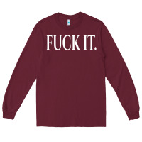 Burgundy F It Period Dot Long Sleeve Tee - trangStudio