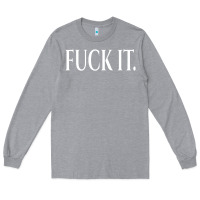 Heather Grey F It Period Dot Long Sleeve Tee - trangStudio