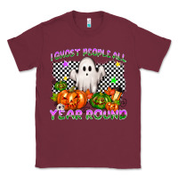 Burgundy I ghost people all year round Classic Tee - NancyCooperArtShop