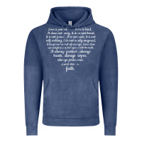 Vintage Denim Love is patient Love is Kind 1 Corinthians 1348 Vintage Hoodie - trangStudio