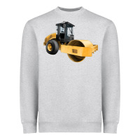Heather Grey Compactor Illustrations Heavyweight Sweatshirt - LillyAllenDesigns