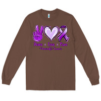 Chestnut Pace Love Cure Pancreatic Cancer Long Sleeve Tee - Jasminsmagicworld