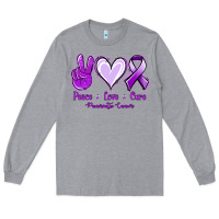 Heather Grey Pace Love Cure Pancreatic Cancer Long Sleeve Tee - Jasminsmagicworld