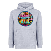 Heather Grey western groovy teachers aide Heavyweight Hoodie - BarkalooDesign