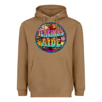 Toasted Coconut western groovy teachers aide Heavyweight Hoodie - BarkalooDesign