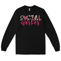 Black social worker Long Sleeve Tee - OliviaCreatesArt