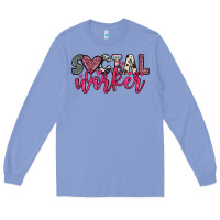 Colony Blue social worker Long Sleeve Tee - OliviaCreatesArt