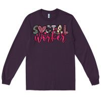 Plum social worker Long Sleeve Tee - OliviaCreatesArt