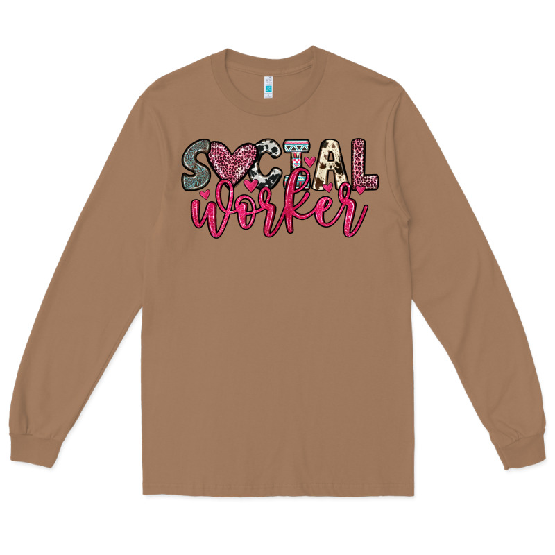 Social Worker Long Sleeve Tee by OliviaCreatesArt | Teevron
