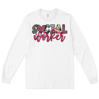 White social worker Long Sleeve Tee - OliviaCreatesArt