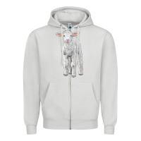 Dove Grey merino wool baby sheep Zipper Hoodie - LillyAllenDesigns