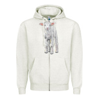 Oatmeal Heather merino wool baby sheep Zipper Hoodie - LillyAllenDesigns