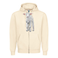 Sandshell merino wool baby sheep Zipper Hoodie - LillyAllenDesigns