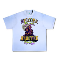 Grape Ice welcome to our haunted house Urban Heavy Tee - CowGirlArtShop