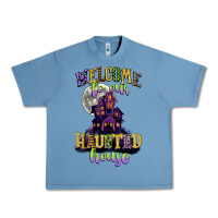 Pebble Blue welcome to our haunted house Urban Heavy Tee - CowGirlArtShop