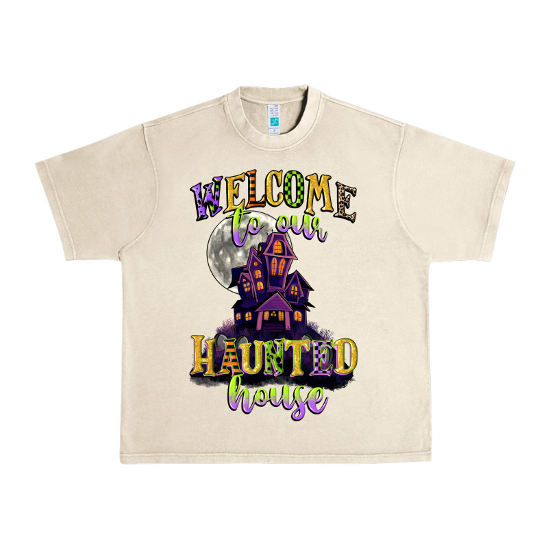 Welcome To Our Haunted House Urban Heavy Tee by CowGirlArtShop | Teevron