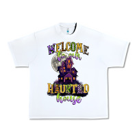 White welcome to our haunted house Urban Heavy Tee - CowGirlArtShop