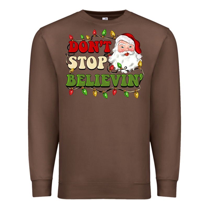 Don't Stop Believin Premium Sweatshirt by BarkalooDesign | Teevron