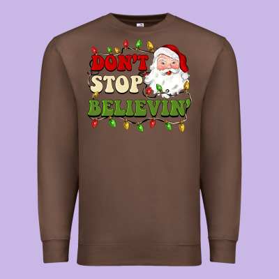 Don't Stop Believin Premium Sweatshirt Designed By Barkaloodesign