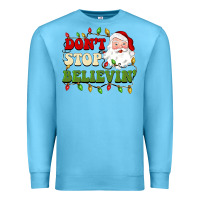 Ocean Blue don't stop believin Premium Sweatshirt - BarkalooDesign