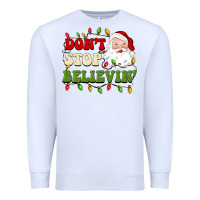 White don't stop believin Premium Sweatshirt - BarkalooDesign