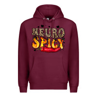 Burgundy neuro spicy neurodivergence Premium Hoodie - LillyAllenDesigns