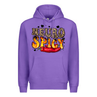 Purple neuro spicy neurodivergence Premium Hoodie - LillyAllenDesigns
