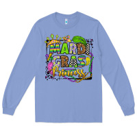Colony Blue mardi gras princess Long Sleeve Tee - OliviaCreatesArt