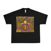 Black mardi gras fleur de lis Urban Heavy Tee - RanaPortraitStore