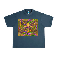 Midnight Navy mardi gras fleur de lis Urban Heavy Tee - RanaPortraitStore