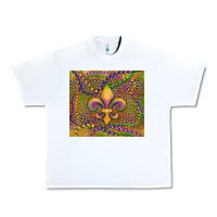 White mardi gras fleur de lis Urban Heavy Tee - RanaPortraitStore