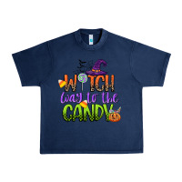 Navy witch way to the candy Urban Heavy Tee - CowGirlArtShop