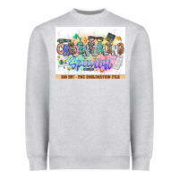 Heather Grey asdfas Heavyweight Sweatshirt - CowhideDigitalArt