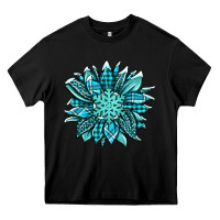 Winter Sunflower Heavy Core Tee | Teevron