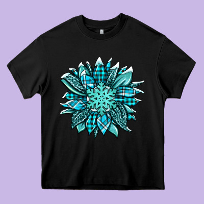 Winter Sunflower Heavy Core Tee Designed By Jasminsmagicworld