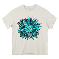 Cream winter sunflower Heavy Core Tee - Jasminsmagicworld