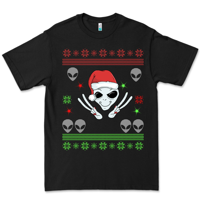 Alien Ugly Christmas Premium Tee by Bettercallsaul | Teevron