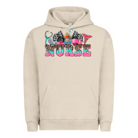Pigment French Oak nurse with race and  equipment Urban Hoodie - AdoDesignShop