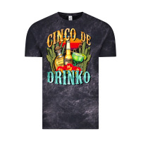Cloud Black cinco de drinko cinco de mayo Vintage Tee - CowGirlArtShop