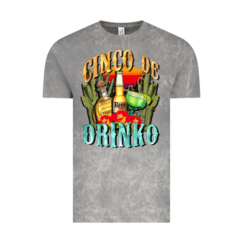 Cinco De Drinko Cinco De Mayo Vintage Tee by CowGirlArtShop | Teevron