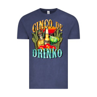 Vintage Denim cinco de drinko cinco de mayo Vintage Tee - CowGirlArtShop