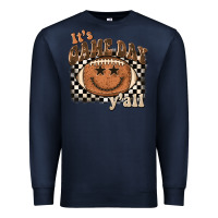 Navy it's game day y'all football smiley face Premium Sweatshirt - BarkalooDesign