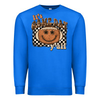 True Royal it's game day y'all football smiley face Premium Sweatshirt - BarkalooDesign