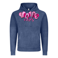 Vintage Denim Love vibes Valentine's Day Vintage Hoodie - HowdyJamesFarm