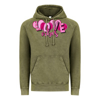 Vintage Olive Love vibes Valentine's Day Vintage Hoodie - HowdyJamesFarm