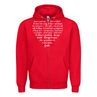 Red Love is patient Love is Kind 1 Corinthians 1348 Zipper Hoodie - trangStudio