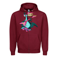 Burgundy Denver rock Denver The Last Dinosaur Classic Essential for a gift Zipper Hoodie - trangStudio