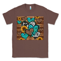 Chestnut turquoise sunflower hearts Classic Tee - Jasminsmagicworld