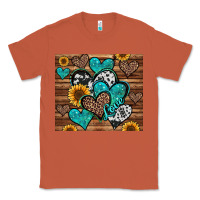 Copper turquoise sunflower hearts Classic Tee - Jasminsmagicworld